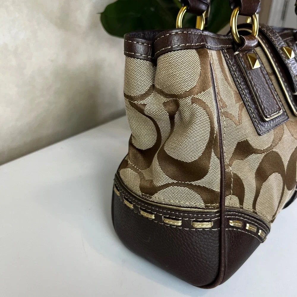 ♡ Coach Hamptons Horsebit Top Handle Bag F10313 ♡